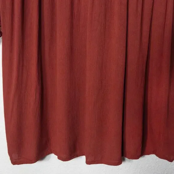 Sundance Lace Dress Rust Size 16 Dark Romantic Gothic Boho - Picture 6 of 10